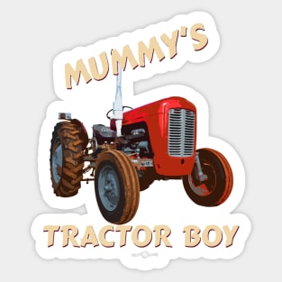 Mummy's tractor boy Sticker